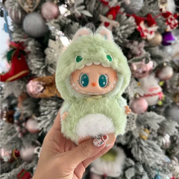 Labubu Doll Outfit / Green Dinosaur - Picture 1 of 5